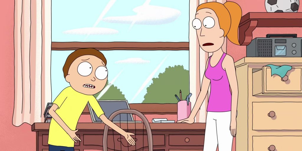 Cena de Rick e Morty - Rick falando sobre propósito para Summer